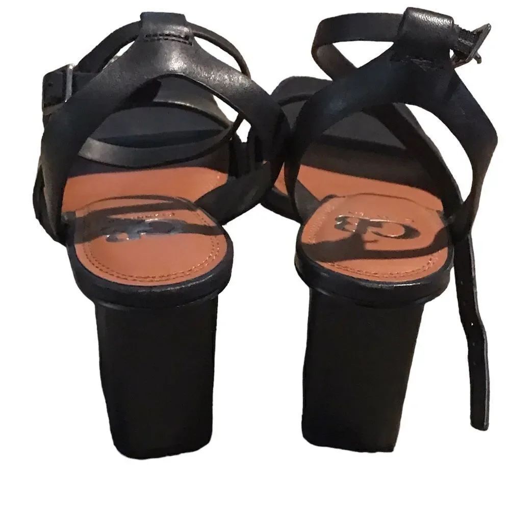 Gianni Bini size 9 medium new never worn black heeled sandals paid 79.99
